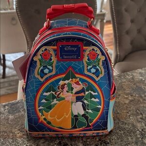 Loungefly Disney Beauty and the Beast Stained Glass